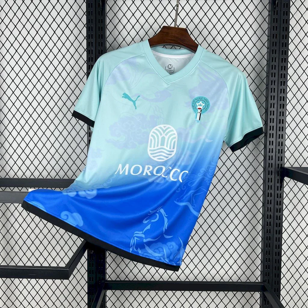 Maillot Maroc Concept Bleu 2025-26 : vue avant