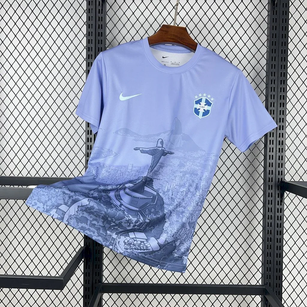 Maillot Brésil Concept Bleu 2025-26 : vue avant